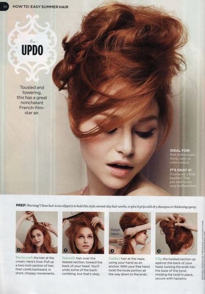 How to make the updo hairstyle