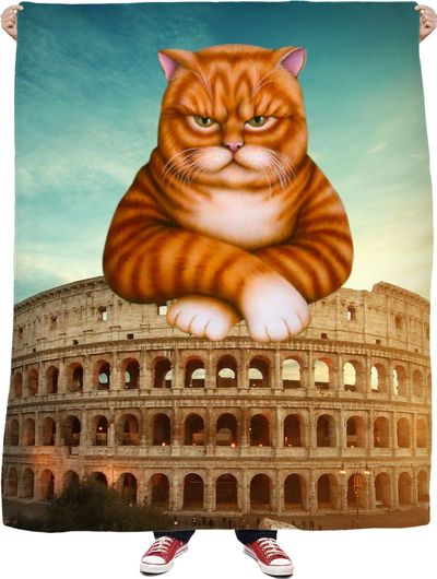 Colosseum Cat Fleece Blanket $65.00