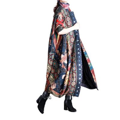 Vintage cotton and linen Winter Coat, Cashmere Coat, Women Coat, Plus Size Clothing