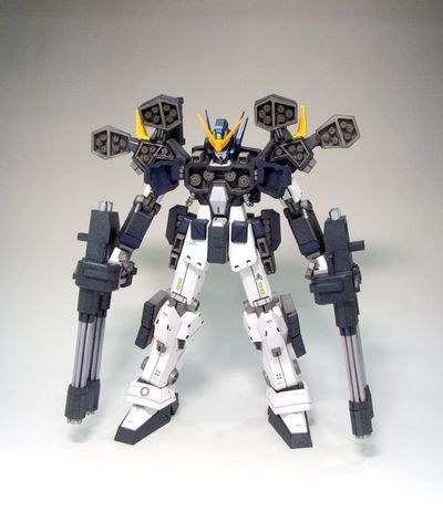 Exclusive! Gundam Heavyarms Custom, Gundam Wing, Gundam Mobile Suit, Heavy arms, papercraft, robot, DIY, Pdf, Ornament, papermodel, anime, $15.56