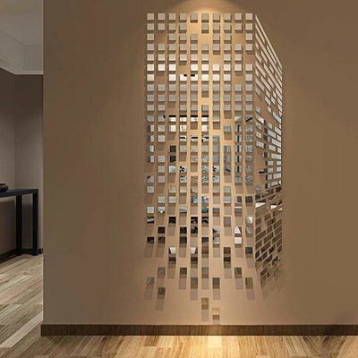 Rubik Cube Acrylic Mirror Wall Stickers Bedroom TV Wall 3d Wall Stickers Mosaic Background Stickers DIY Art Wall Decor|mirror wall stickers|3d wall stickerswall sticker $83.99