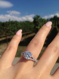 Diamond engagement ring by Leon Meg