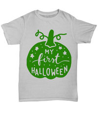 25% off Sale My first halloween halloween dark unisex t-shirt $27.95