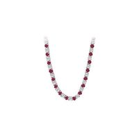 14K White Gold Ruby & Diamond Eternity Necklace 16.00 CT TGW for just $28167.95. @thelavenderlilac