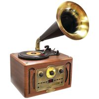Pyle Home Retro-Style Bluetooth Turntable Phonograph With Horn, Am And Fm Radio & Cd Player �€� Decorshop �€� Tictail
