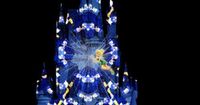 Tinkerbell illusion on Cinderella's Castle Walt Disney World Magic Kingdom