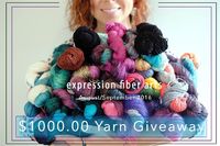 Our $1000 yarn giveaway was wild last month!! So we're doing it again. Wee hoo!You could win allllll of this luxury yarn... silks, merino wool, yak down fibers