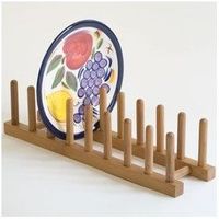 Bamboo Plate Rack /Pot Lid Holder--2 of these in cabinet hold all my pot lids nicely.