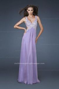 Wisteria Long Open Back V-cut Lace Sequin Formal Homecoming Dress Sale