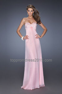 Bejeweled La Femme 19740 Empire Cotton Candy Pink Evening Dresses for Cheap
